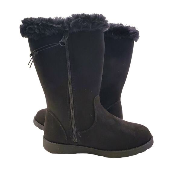 Girls Tall Black Winter Boots Black Nina Cat & Jack Toddler Winter Boots Size 6 - Picture 5 of 11